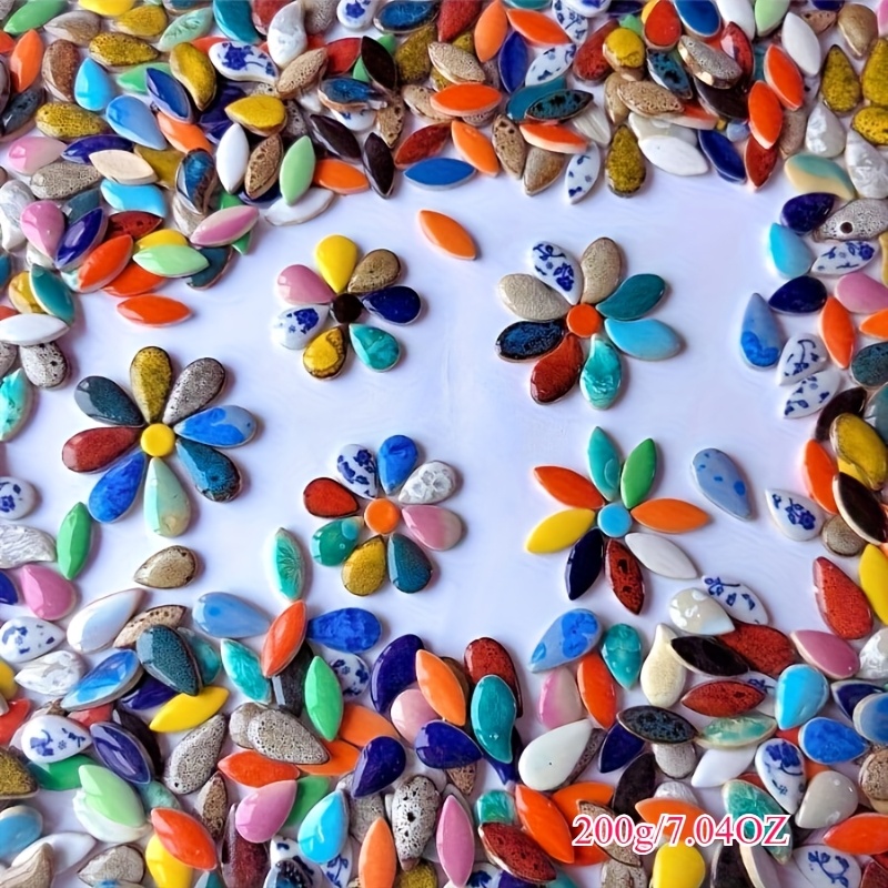mixed diy mosaic decoration material kit 200g   300g 100g per pack suitable for diy projects living rooms kitchens bathrooms home decor arts and crafts rich   its an   for   floor decoration   vitality