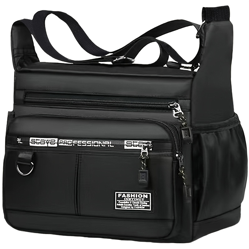 Women' Shoulder Bag - Square Bag. Women' Shoulder Bag With Crossbody Strap. Multi-pocket Casual Commuter Bag [with Zipper Opening, Random Letter Pattern]