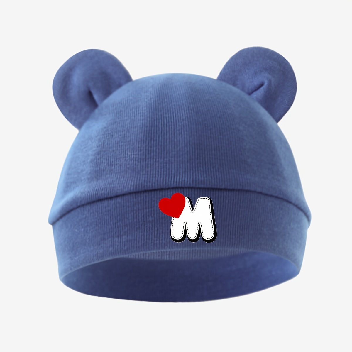 Image of 1 Baby Double Ear Fetal Hat, Soft, Warm, Comfortable, Breathable, Versatile Baby Head Protection Hat, Suitable For Daily Use By Newborns Aged 0-6 Months