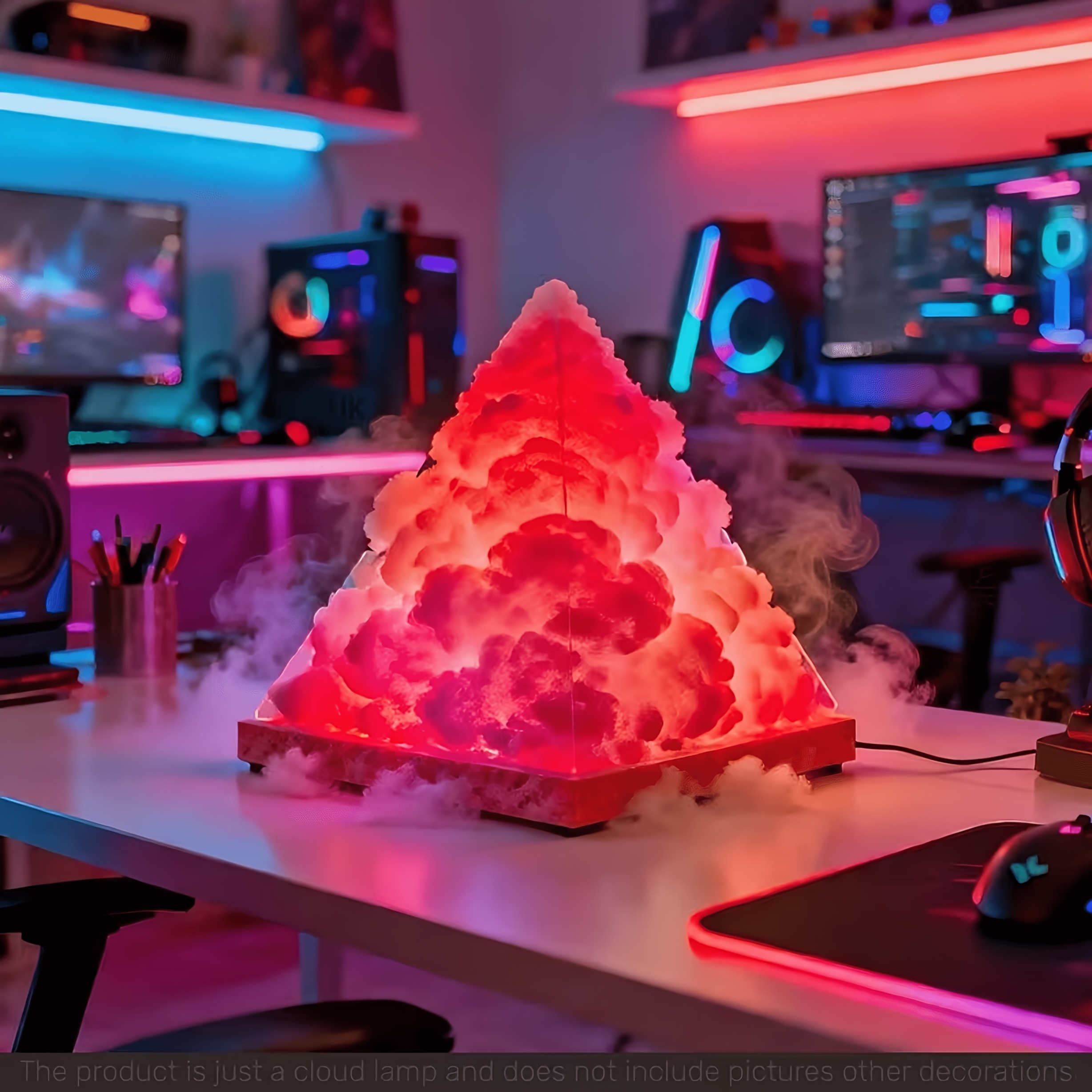 Pyramid Shape Cloud Atmosphere Light, RGB Multicolor LED