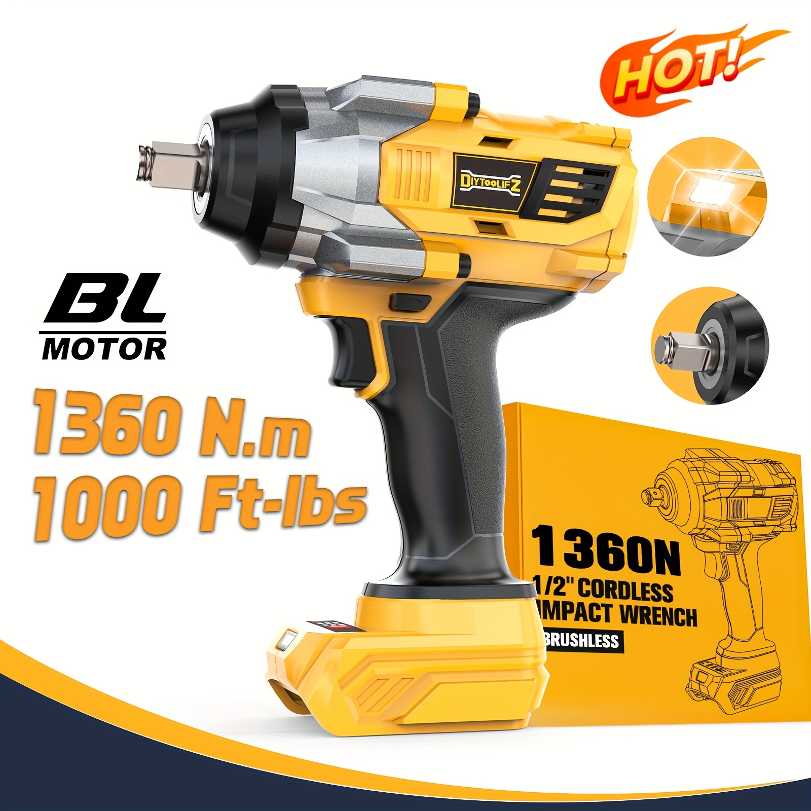 M18FHIW2F12-0X NEW HIGH TORQUE 1/2 IMPACT WRENCH BATTERY