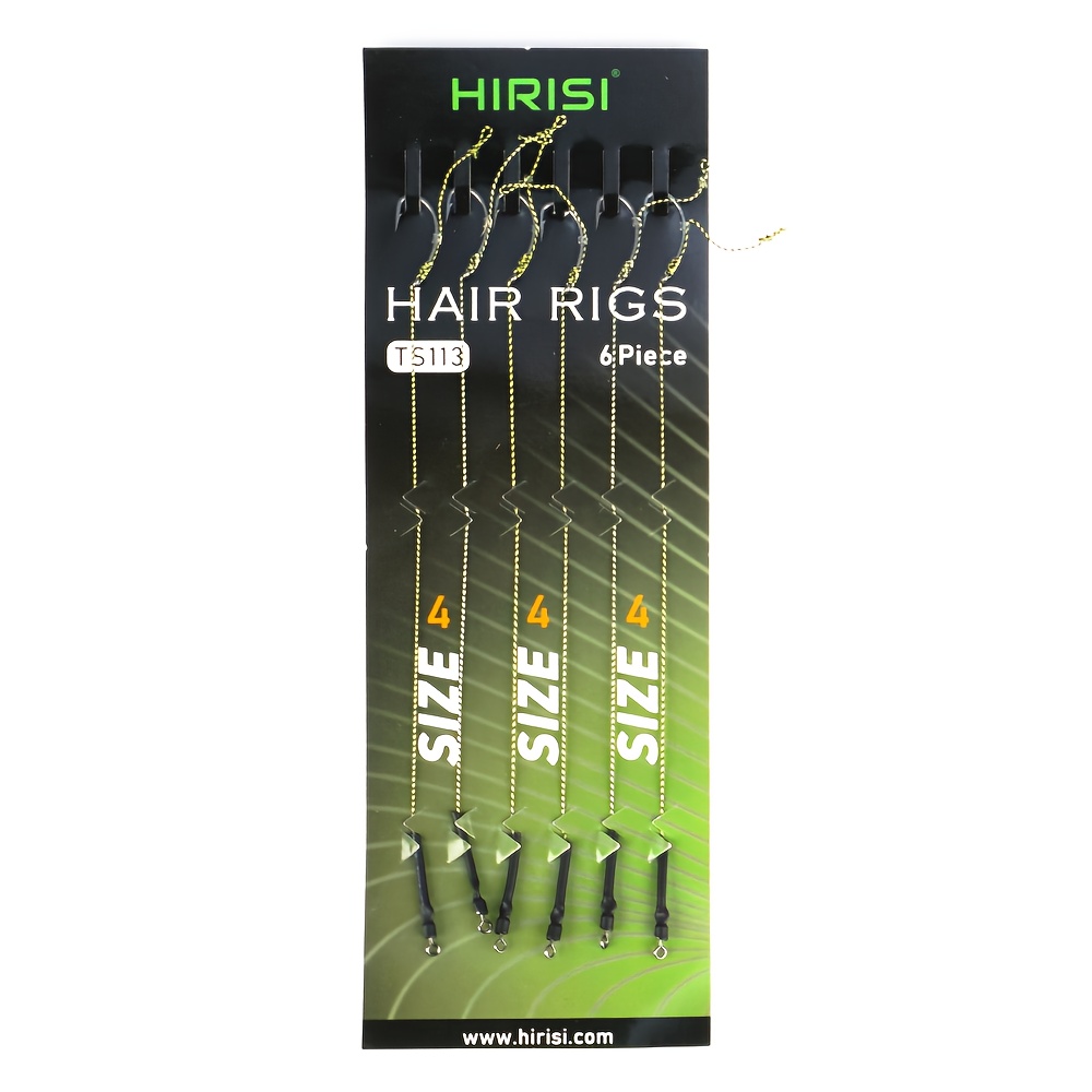 E-shop 6 Stück vorgefertigte Haken-Link-Rigs für Karpfenangeln Zubehör