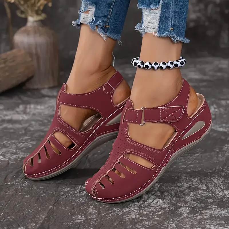 ladies comfortable wedge sandals lightweight and comfortable in Product details 4