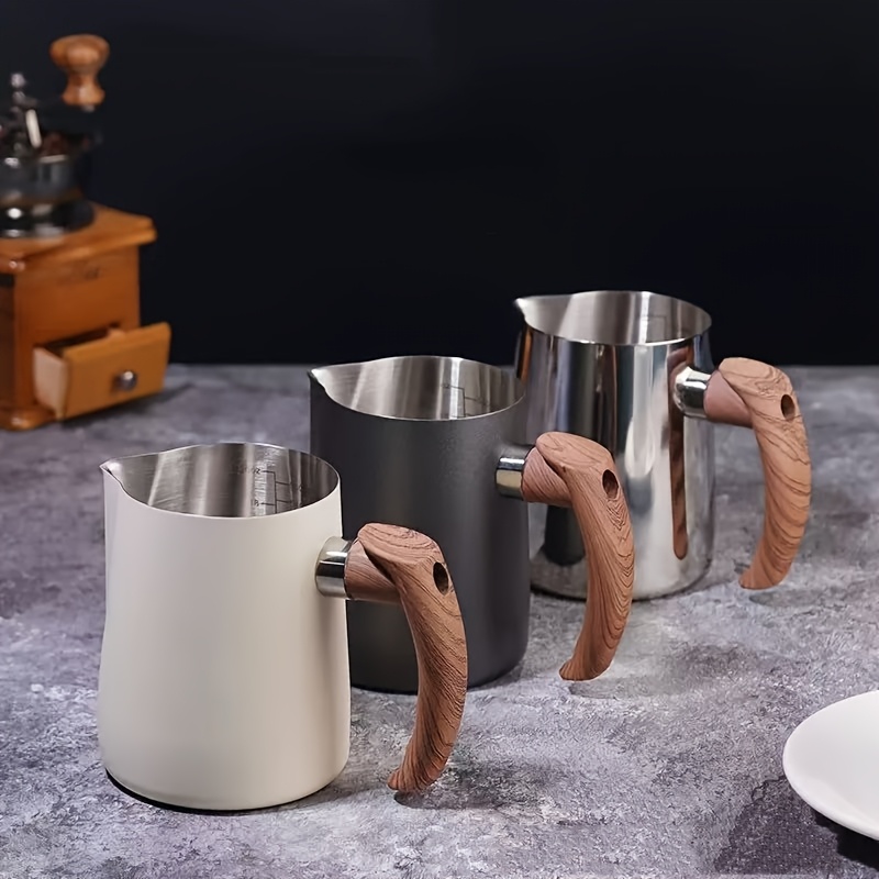 Mousseur à lait 4 en 1 pour Cappuccino et latte - Mousse de lait chaud et froid - Revêtement antiadhésif - Arrêt automatique - Opération en un clic