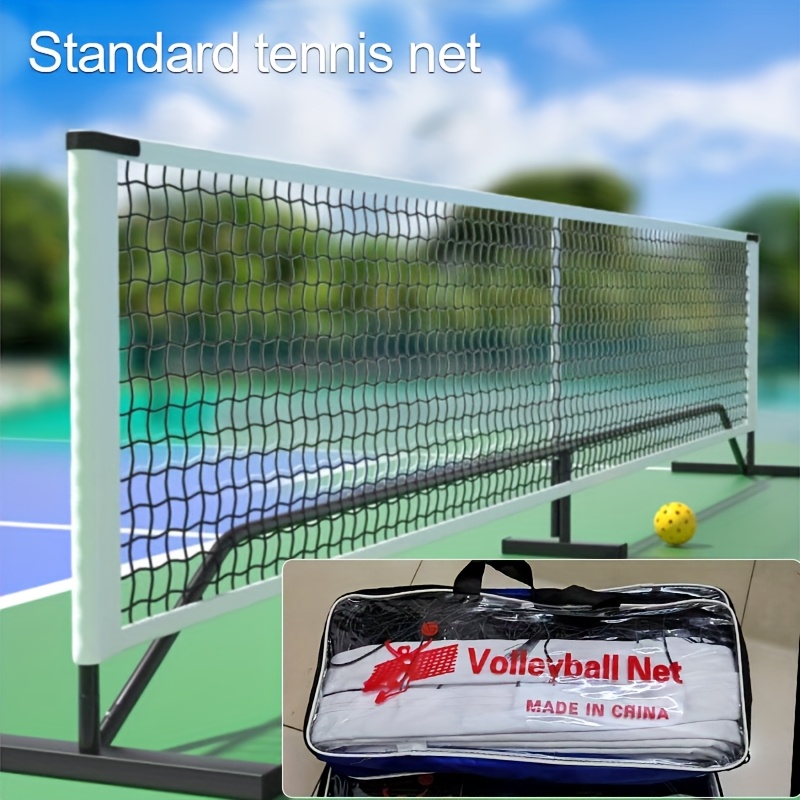 Portable Tennis Net Adjustable Height Portable Badminton Net Set ...
