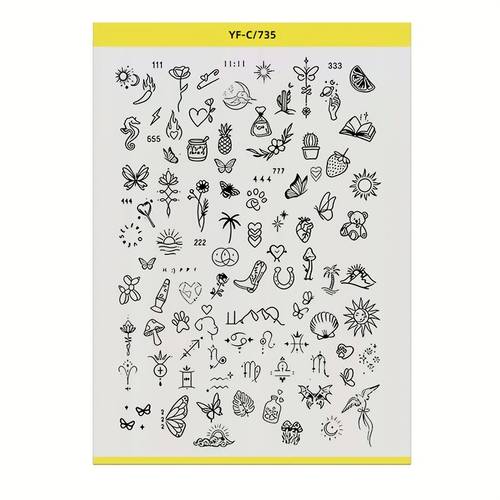 a4 size tattoo transfer paper with patterns pre designed hand drawn tattoo transfer paper no drawing required pre made art diy art patterns tattoo transfer paper with pre drawn designs tattoo supplies tattoo tools tattoo
