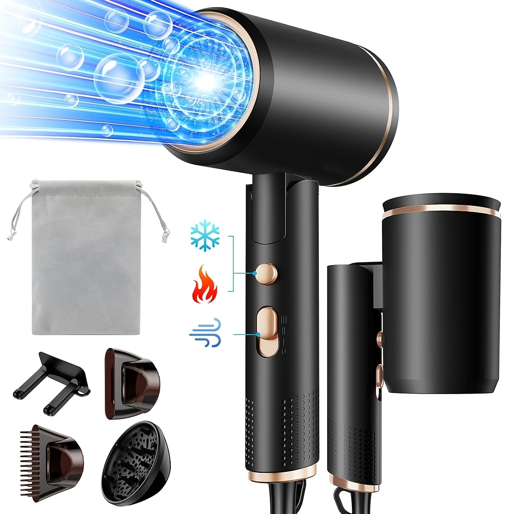 E-shop Negativer Ionen-Haartrockner mit Keramik-Konstanttemperatur, 2400W Professioneller Föhn, NTC Überhitzungsschutz, 3 Temperatur- und 3