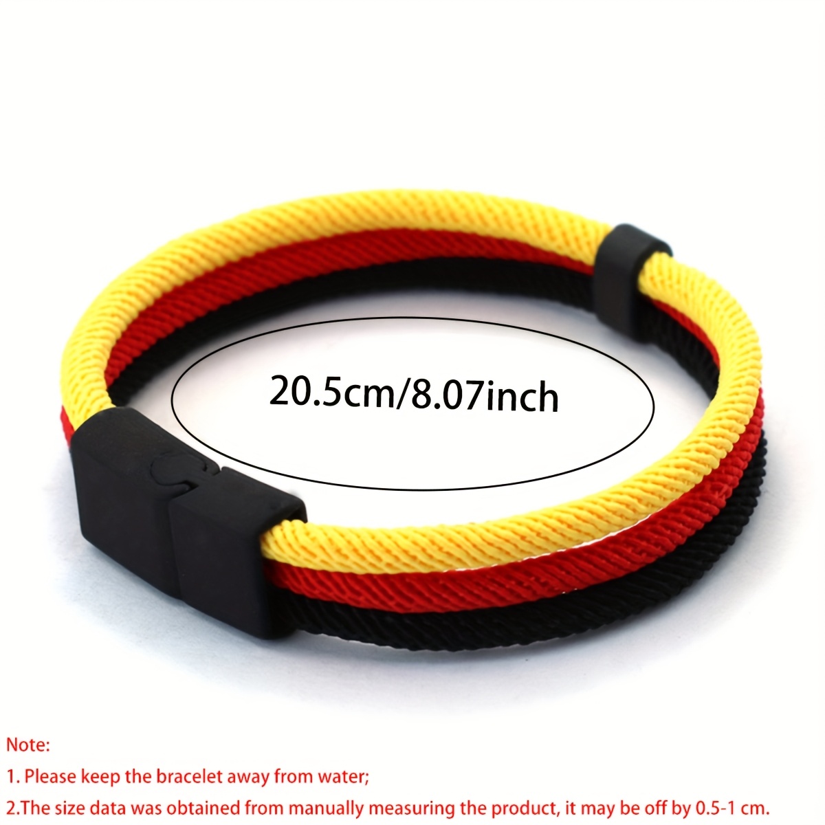 Men's Patriotic Flag Bracelet, Adjustable & Lightweight