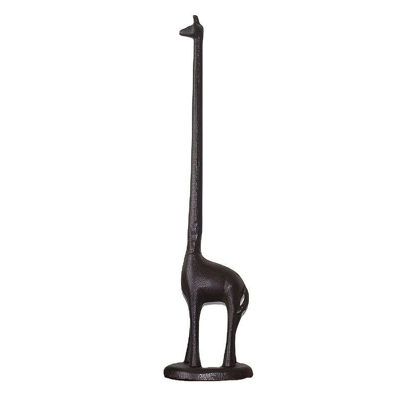 Image of Giraffe Shaped Paper Towel Holder, 1pc Freestanding Kitchen Roll Dispenser, Unique Decorative Tissue Stand For Kitchen, Bathroom & Living Room Tabletop Ornament, Ideal Gift Option For Home Decoration