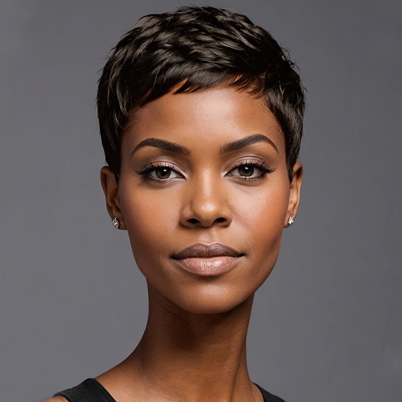 TEMU 1pc Elegant Body Wave Synthetic Wig For Women, Short Cut, 120% Density , Versatile For Halloween, Christmas Party, Music Festival