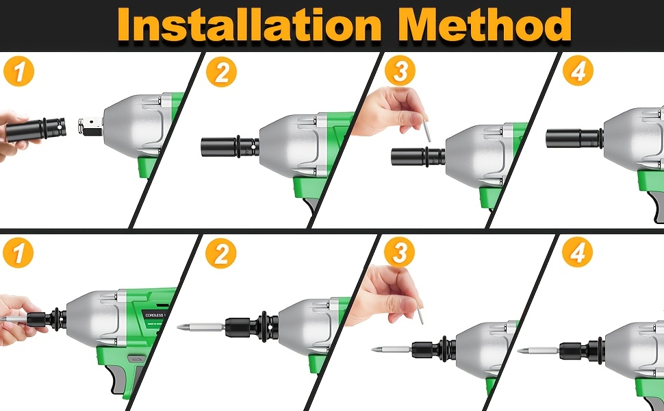 20v 4000mah cordless impact wrench drill set 3 in 1