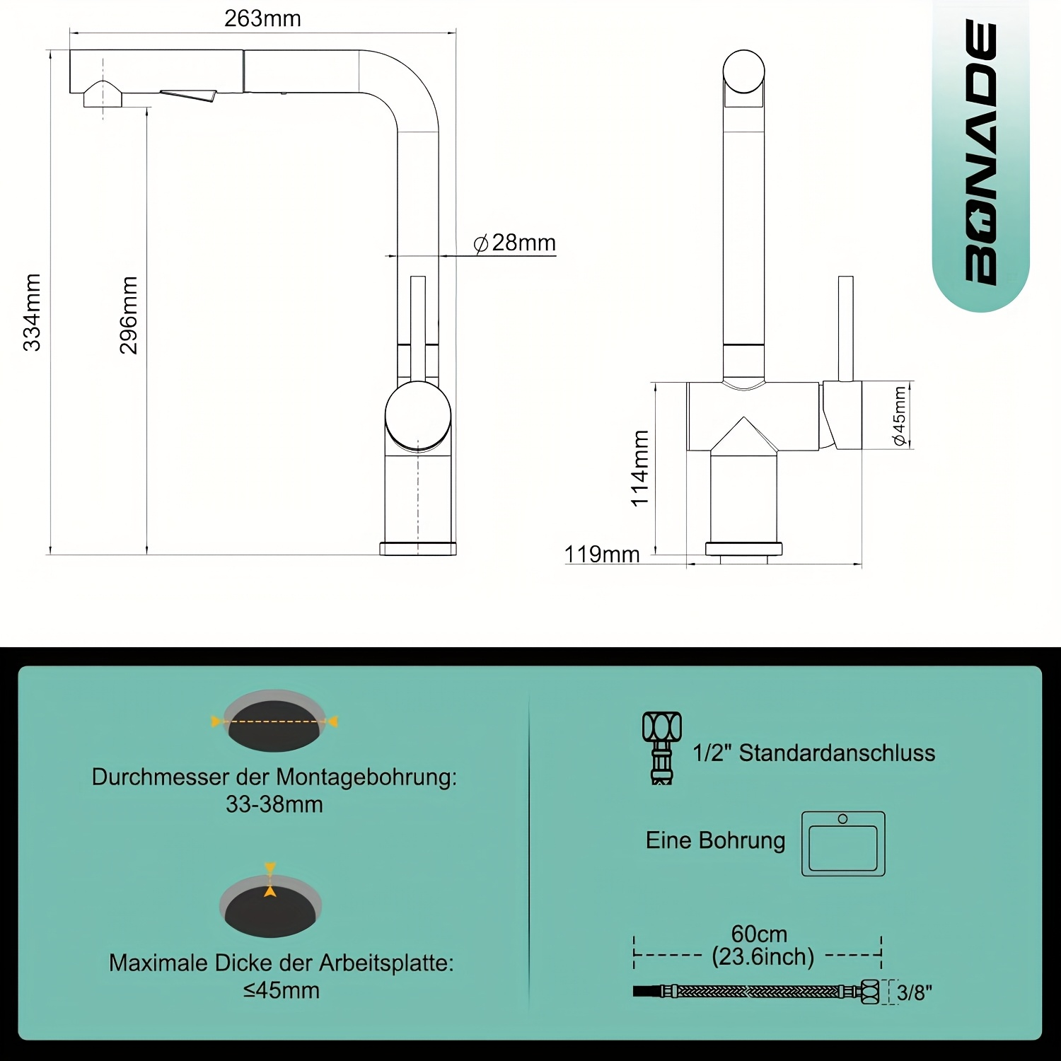 Image of A Low-pressure Faucet, A Kitchen Faucet, A Pull-out Faucet, 360-degree Rotation, Dual Water Outlet Mode, Stainless Steel Sink Mixer Faucet, Surface Brushed Craft