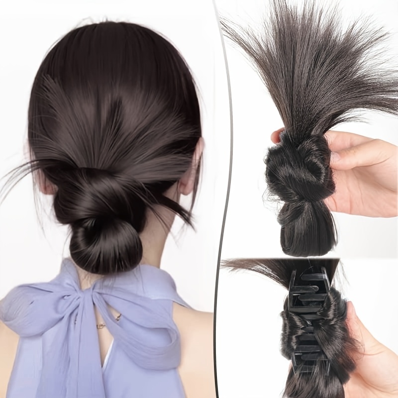 TEMU 合成クロークリップヘアスタイル レイジーチキンヘアクリップ 女性向け