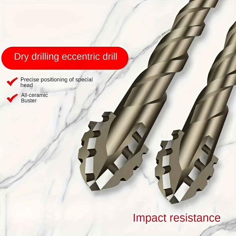 

Four-claw Drill Bit For Ceramic Tile, Cast Iron & Concrete - Hex Shank, Dry Drilling Tool, Hard Alloy Material