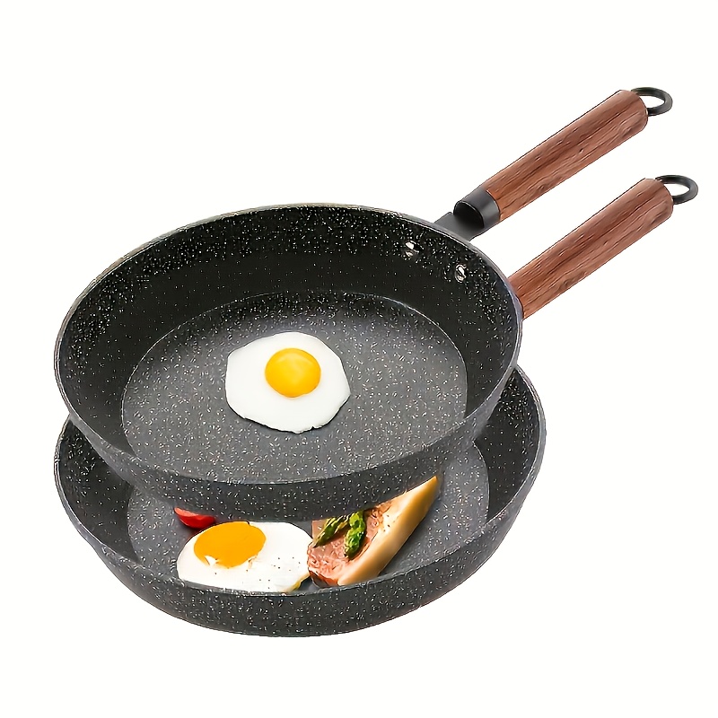 2025 New Model, Non-Stick Frying Pan Set for Home Use; Suitable for Steak, Fried Eggs, Pancakes, and Outdoor Camping; Compatible with Induction Cooktops and Gas Stoves, Includes Pots and Pans, Flat Bottom Frying Pan - [365-Day Guarantee] - XH25-20258