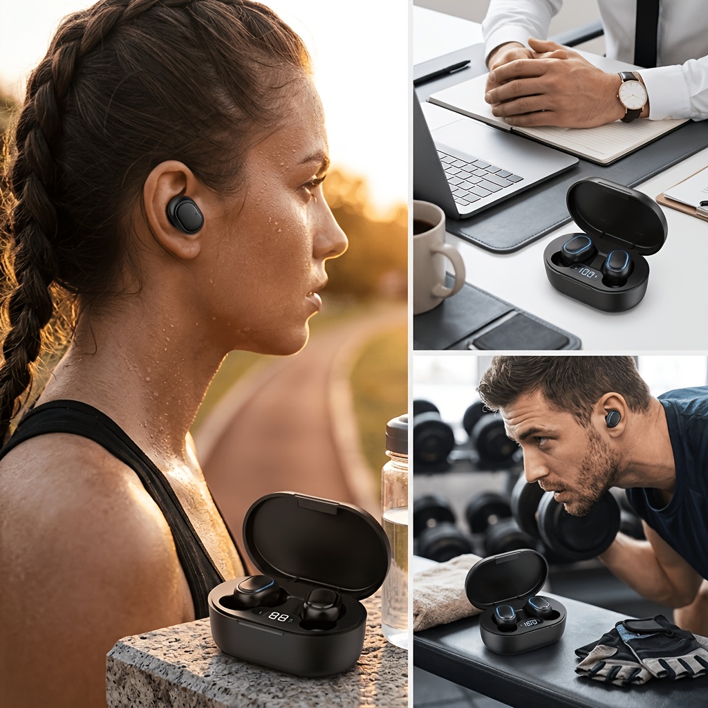 2026 Upgraded Wireless Headphones: LED Screen + To...