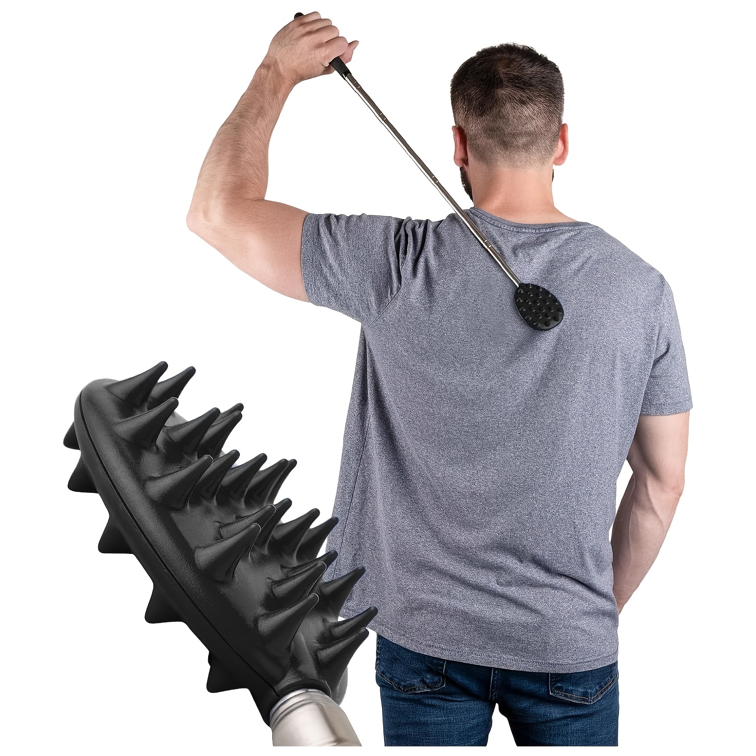 24-Inch Telescopic Cactus Scratching Tool, Ergonomic Design