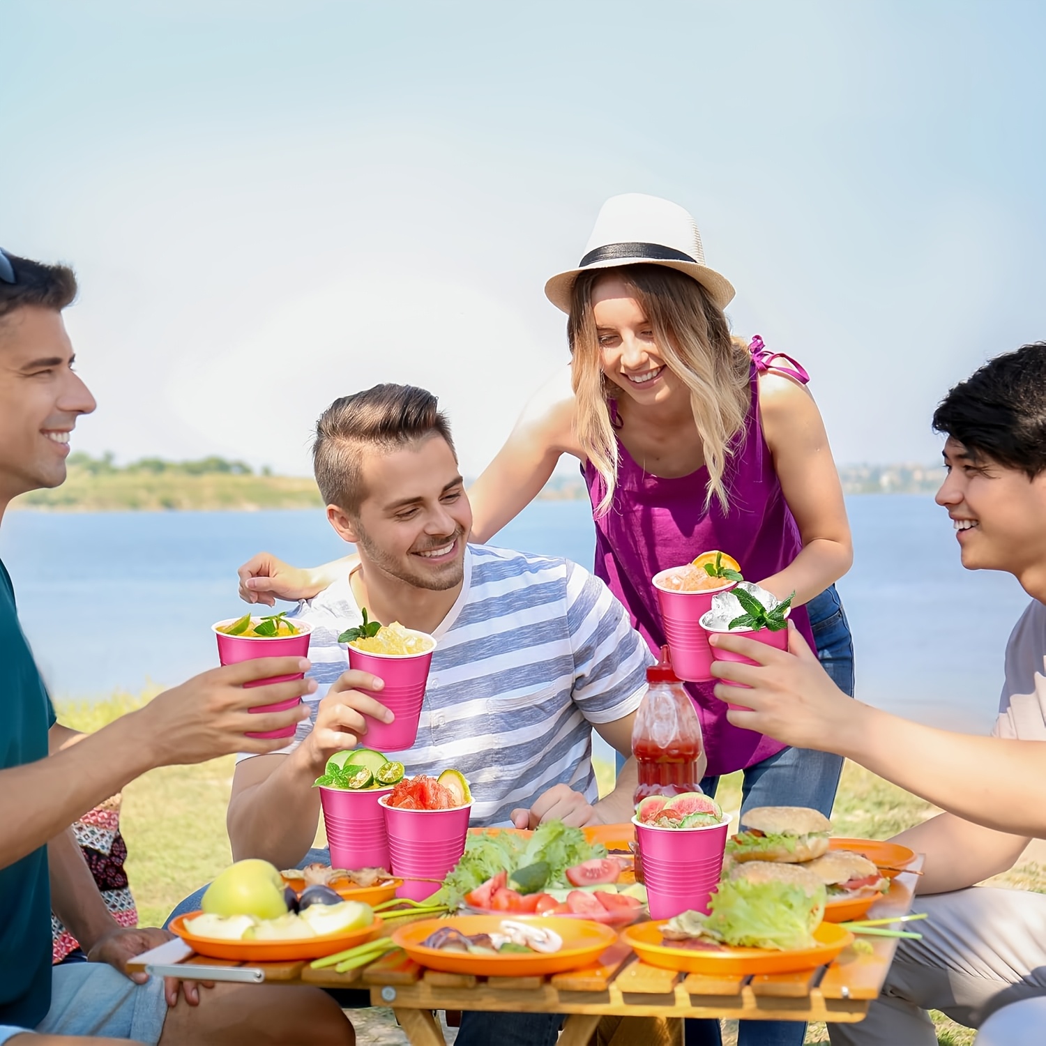 15 35pcs 12oz hot plastic cups disposable cups - Temu Qatar