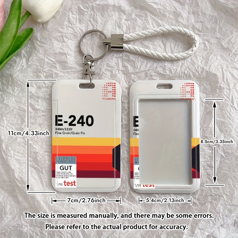 TEMU 2d Tag 240 The Designed Id Card, Bus And Meal Card Covers, As Well As Durable Plastic Protective Covers, Are Ideal Gifts For Fans