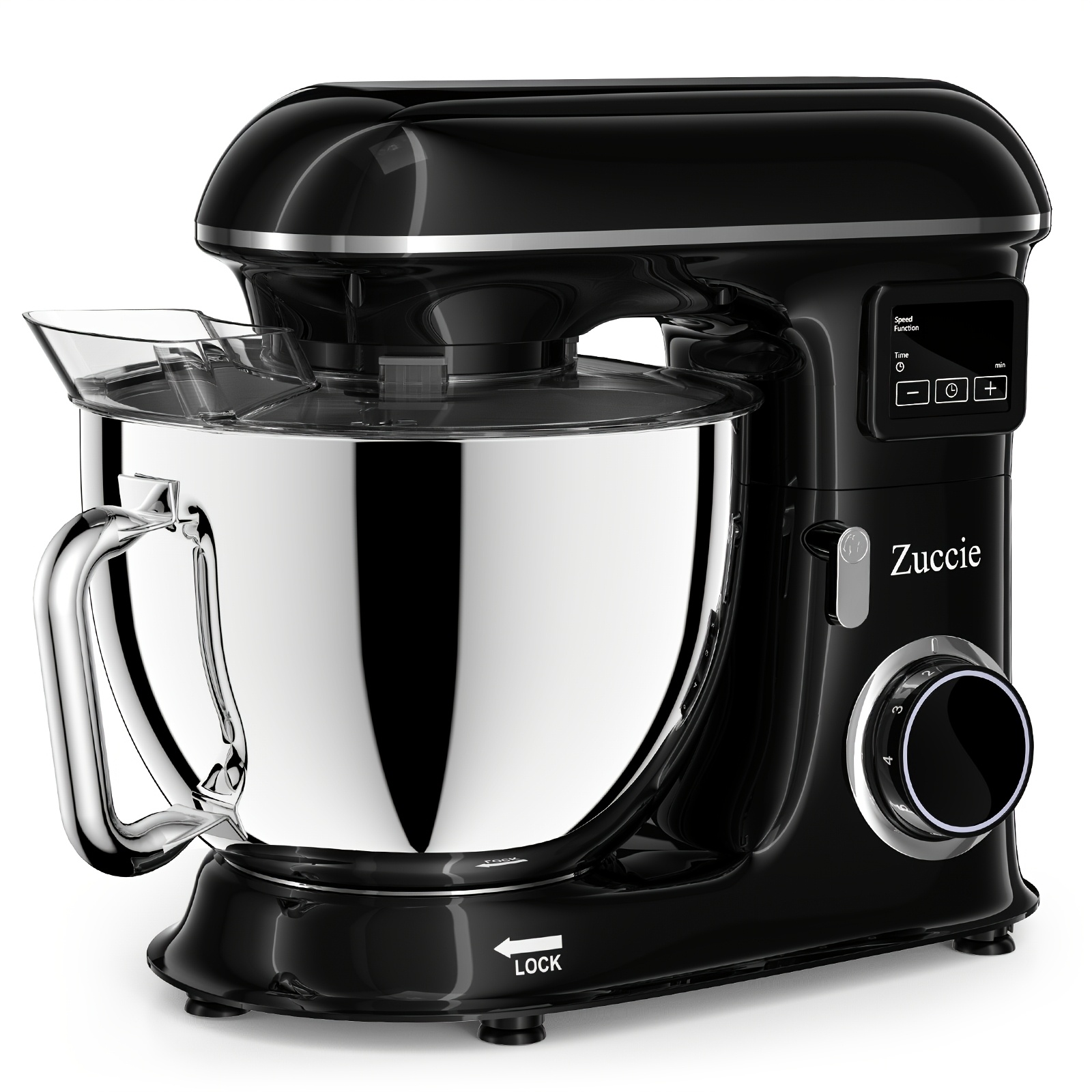 Image of 8l Stand Mixer 2000w Kitchen Dough Mixers Led Touch Screen Timing Function6 Speed Electric Household Mixers With Bowl, Dough Hook, Whisk And Beater For Baking, Cake, Pizza And Most Home Cooks