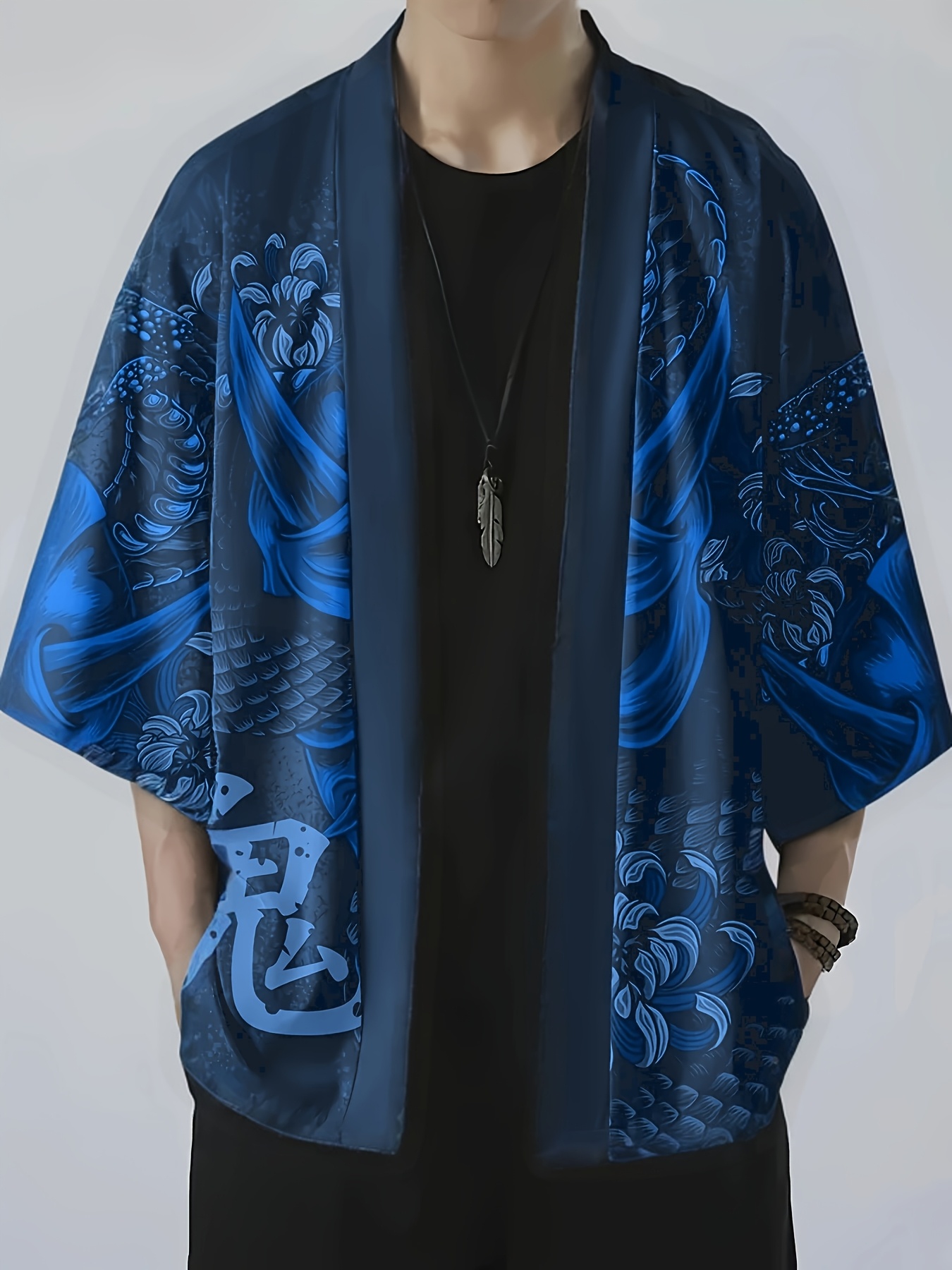 men's ghost snake illustration pattern three - Temu