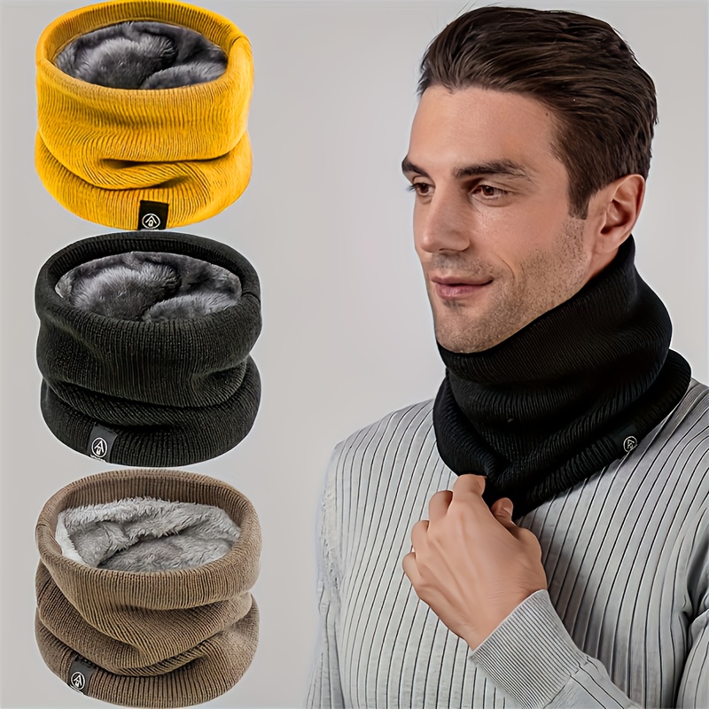 

Men's Cozy Fleece-lined Neck Gaiter - Windproof, Warm Scarf For Winter Outdoor Activities | Soft & Breathable | Hiking, Camping, Fishing