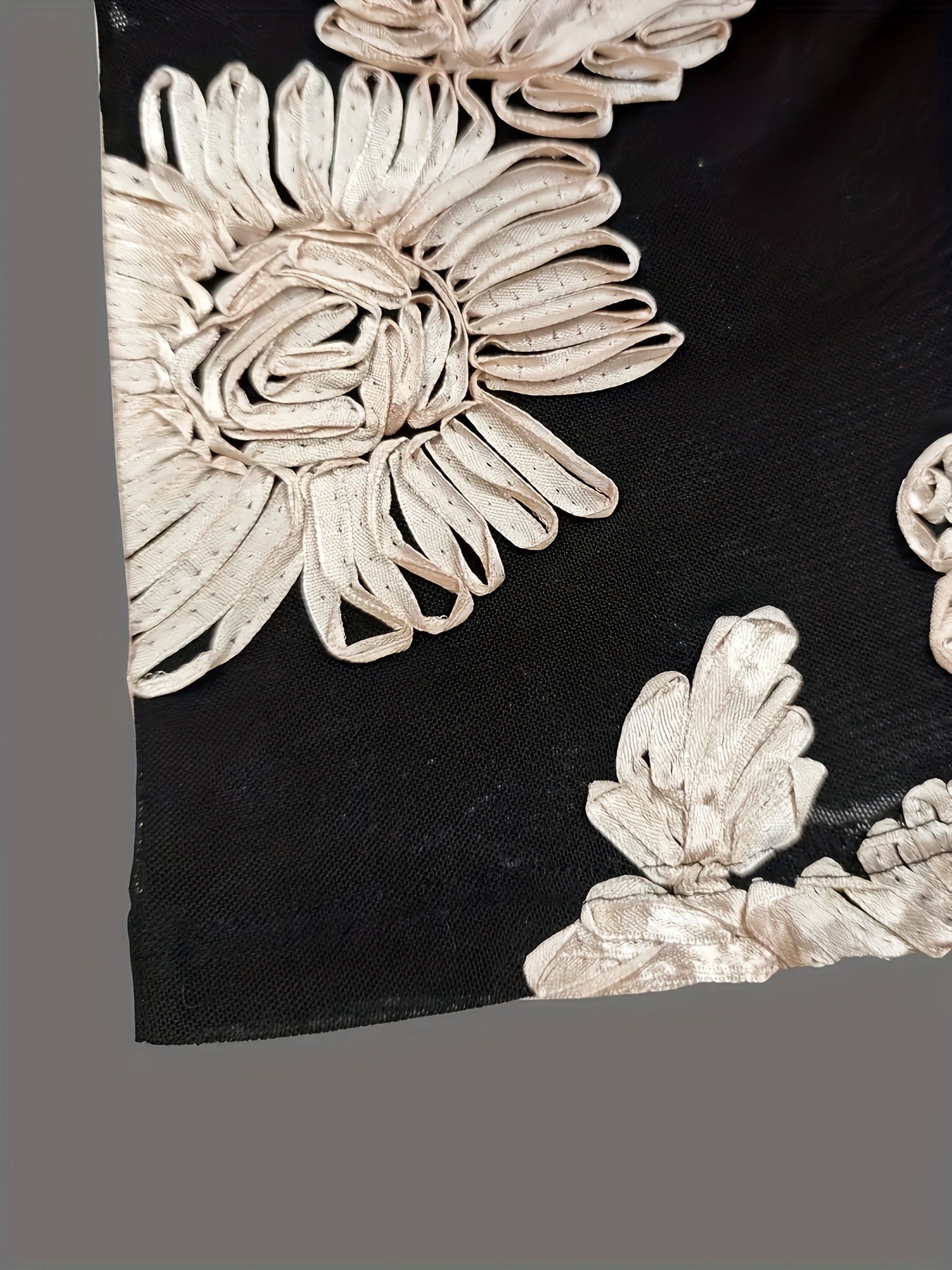 花朵贴花长袖包臀女士连衣裙【念念】 商品详情 3