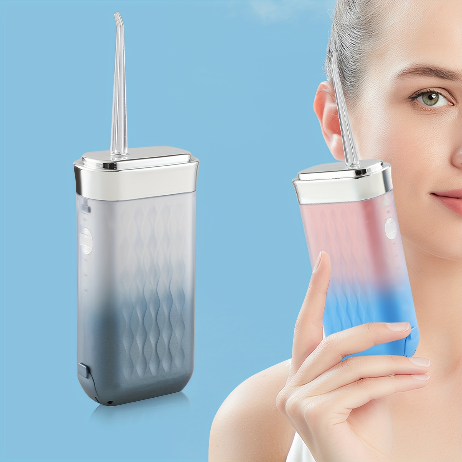 

Electric Oral Irrigator Cordless Portable Mini Telescopic Water Tank Rechargeable