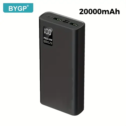 portable charger 22 5w 10000 20000mah usb c out fast charging pd 3 0 qc 4 0 led display phone battery pack compatible with for iphone 15 14 pro for samsung s21 google for ipad tablet etc
