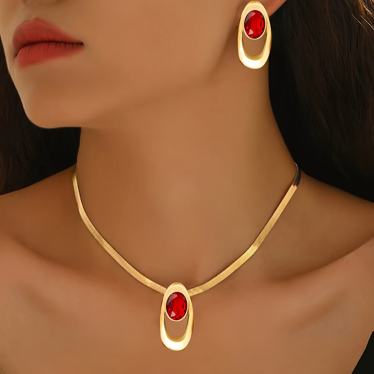 Conjunto de Joias de Verão para Mulher, 2 peças, Elegante e Moderno 3