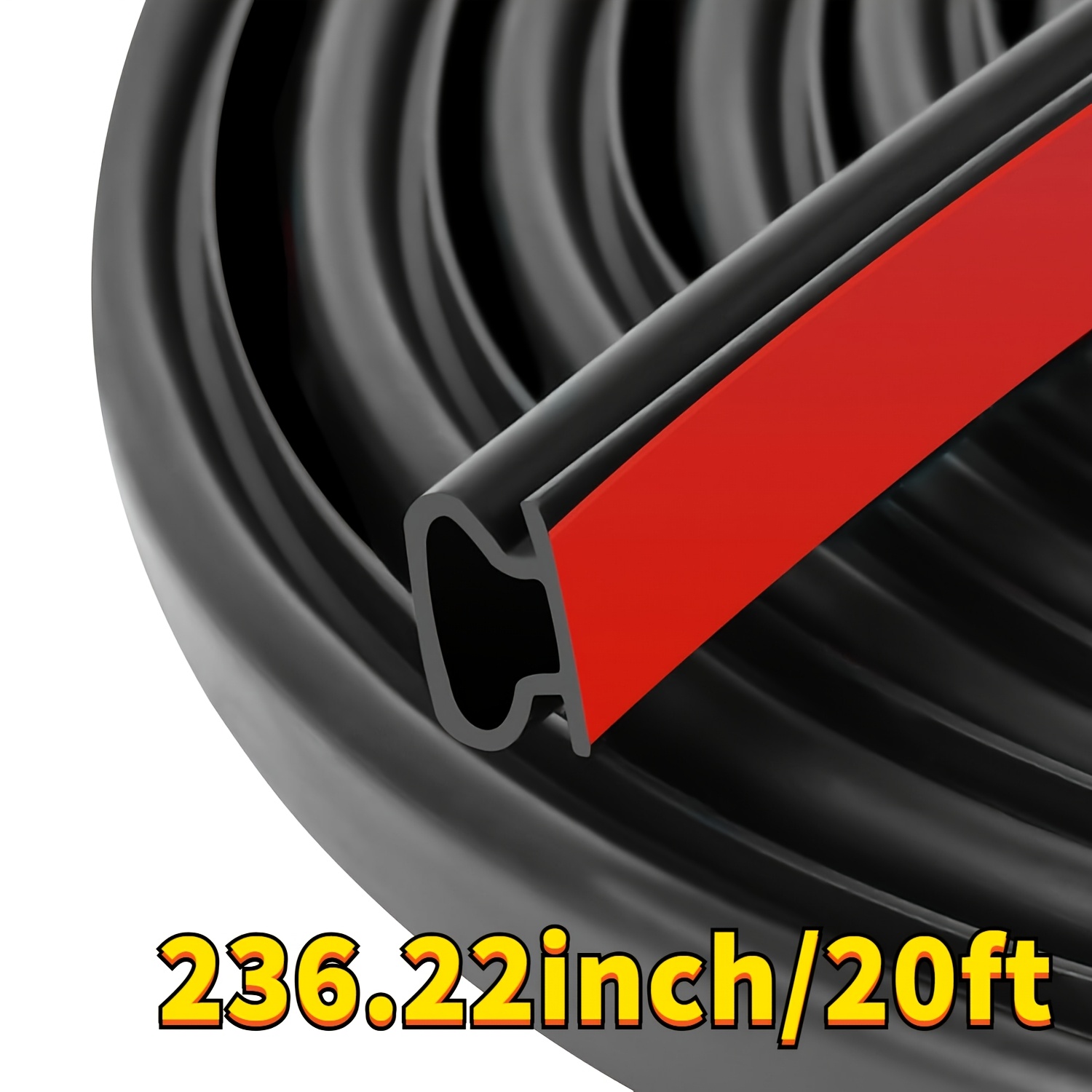 E-shop 1er-Pack Mehrzweck-Dichtungsband – Selbstklebende und schallisolierende Dämmstreifen für Haustüren, Fenster, , Garage und Fahrzeug –