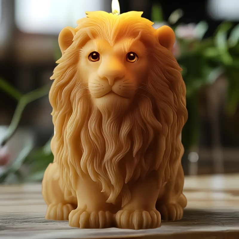 diy lion statue candle mold silicone resin casting mold Temu Bahrain