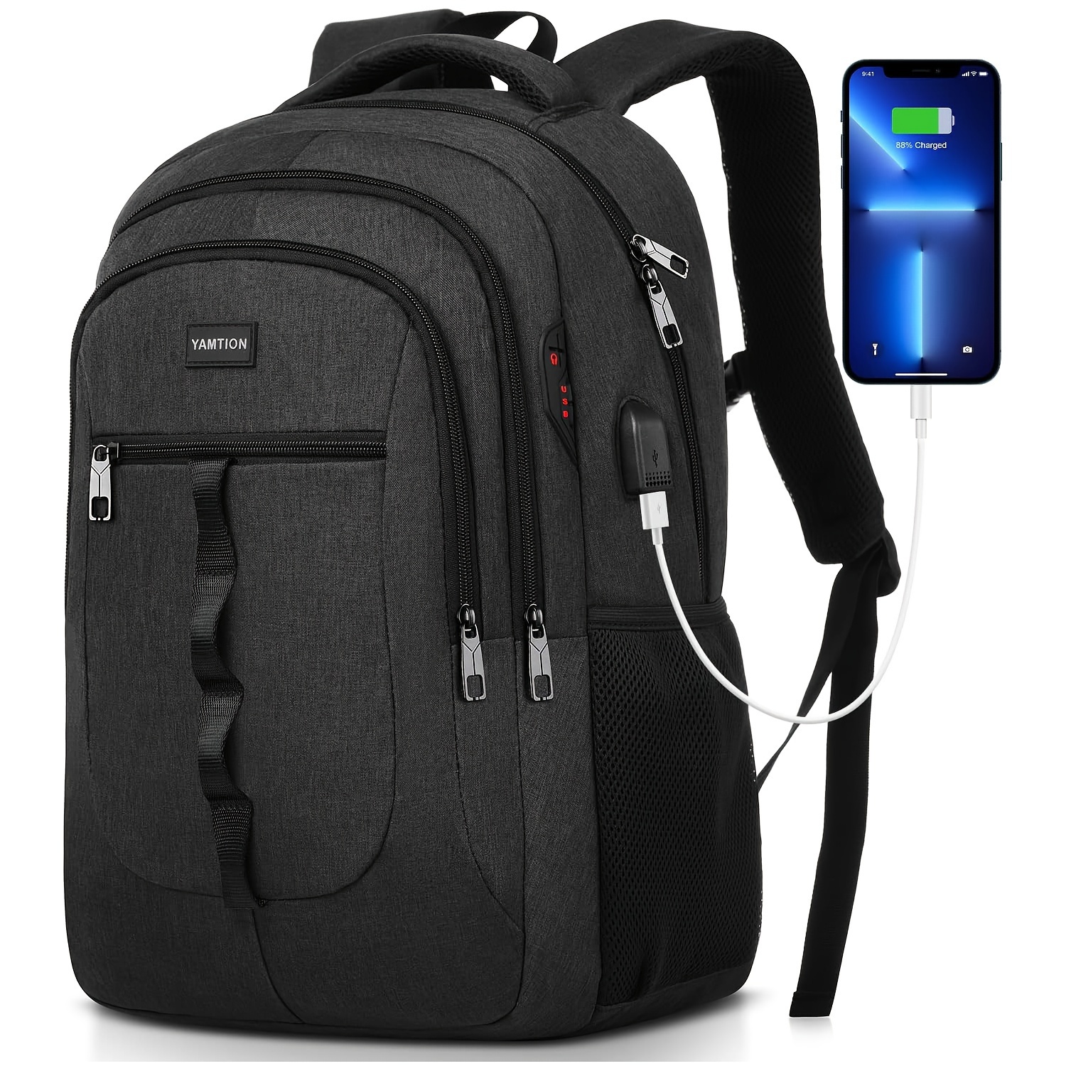 

Backpack For Men And Women, School Backpack Bookbag For Teen Boys And Girls Laptop Backpack With Usb For Work Business