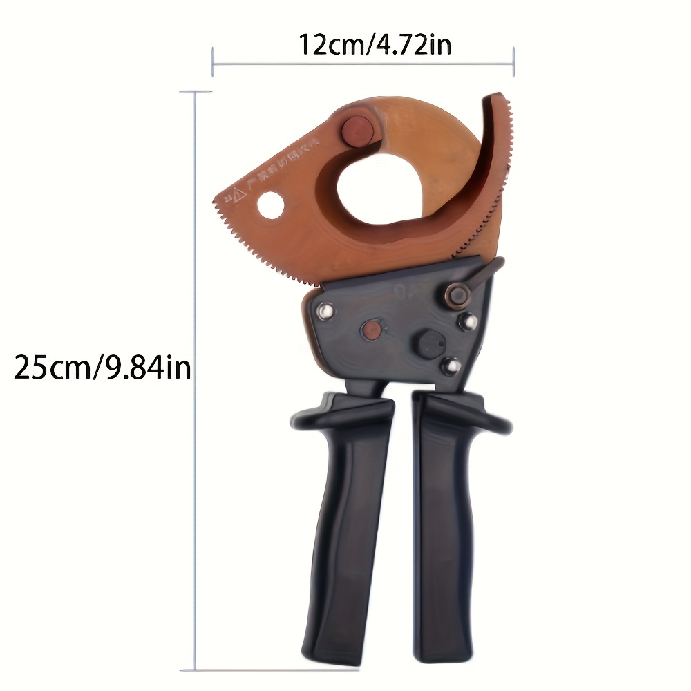 j40a 300mm ratchet   steel cable scissors heavy duty manual cutting tool with ergonomic black handle   cutting industrial cutting tool ergonomic handle reliable   cutting tool details 1