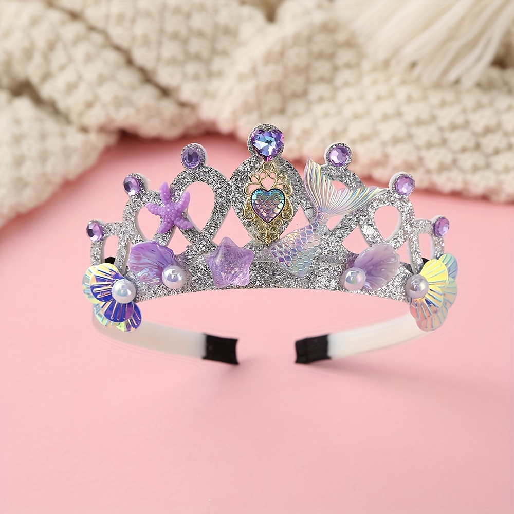 Mermaid crown, mermaid crown adult, mermaid crown women, mermaid headband, mermaid good crystal crown, mermaid gifts for women, crystal crown