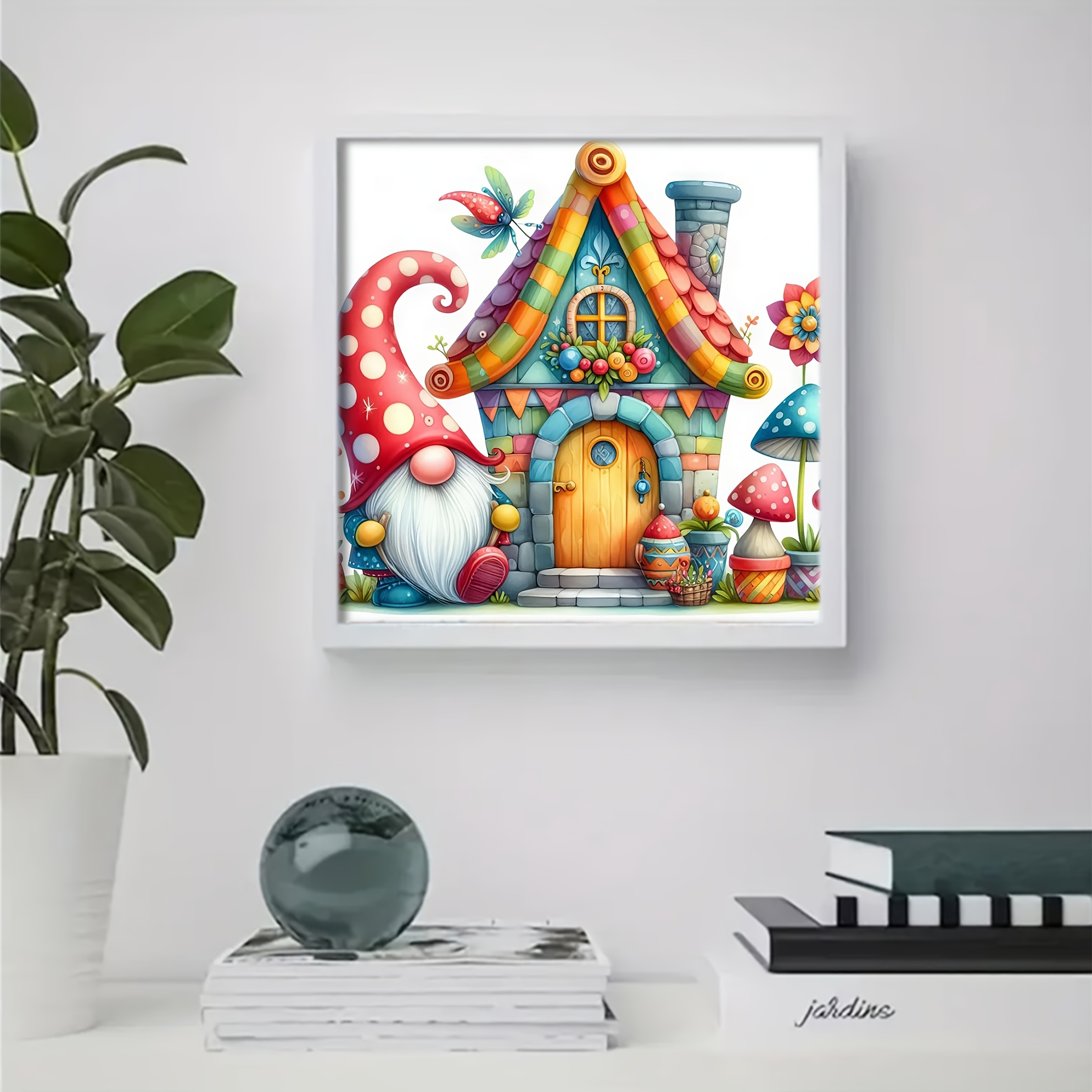 TEMU 1 Set - Creative Theme Cross Stitch Painting Kit, Diy Thread Art Needlework, 11ct Cross Embroidery Fabric Decorative , Handmade Cross Stitch