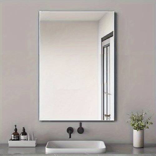 item picture frameless anti scratch hd acrylic mirror bathroom mirror student vanity mirror bedroom dressing mirror wardrobe self mirror simple lightweight soft mirror no drill installation hd mirror bathroom modern minimalist hd mirror