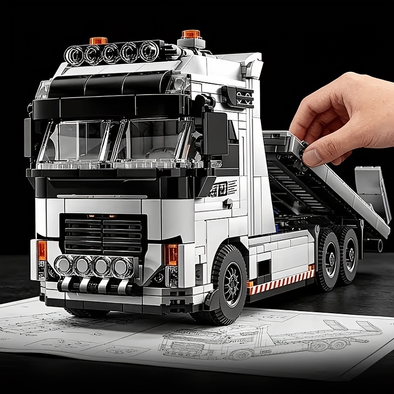 Heavy-duty Trailer Building Block Set, DIY Assembly
