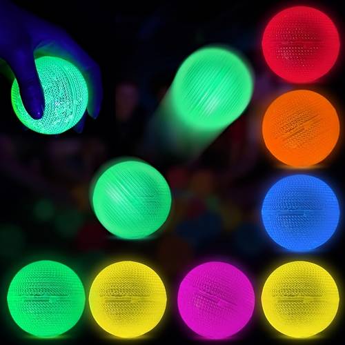 1pc fluorescent elastic elastic ball agility training ball night ball night agility training ball color random