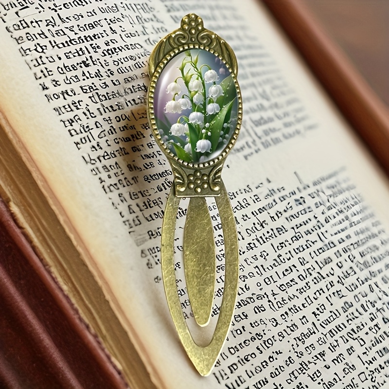 Image of Fashion Bell Orchid Bookmark Book Enthusiast Gift