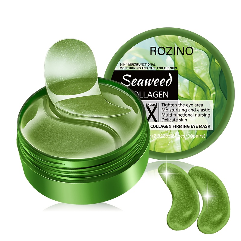   firm seaweed collagen eye mask   out puffy eye signs under eye patches moisturiz reduced dark circles eye bags wrinkles   suitable for swollen eye dark circles   fatigue eyes   loose swollen of signs Product details 9
