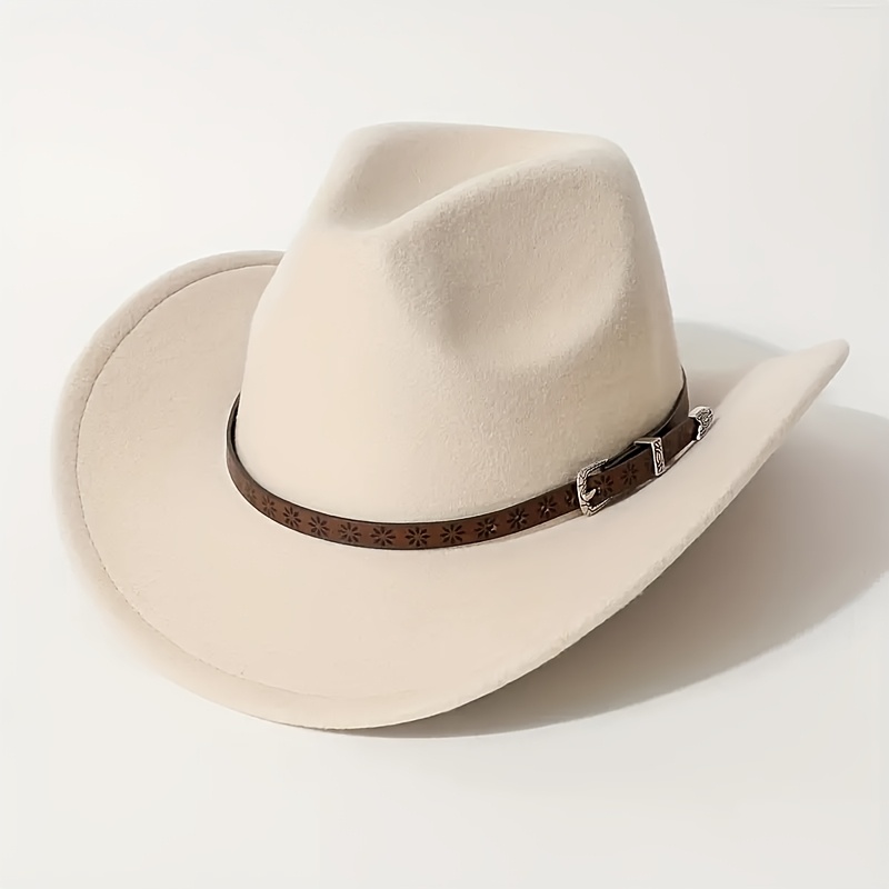 1pc classic european and   wide brim western cowboy hat suitable for men and   for riding horses and participating in western themed events