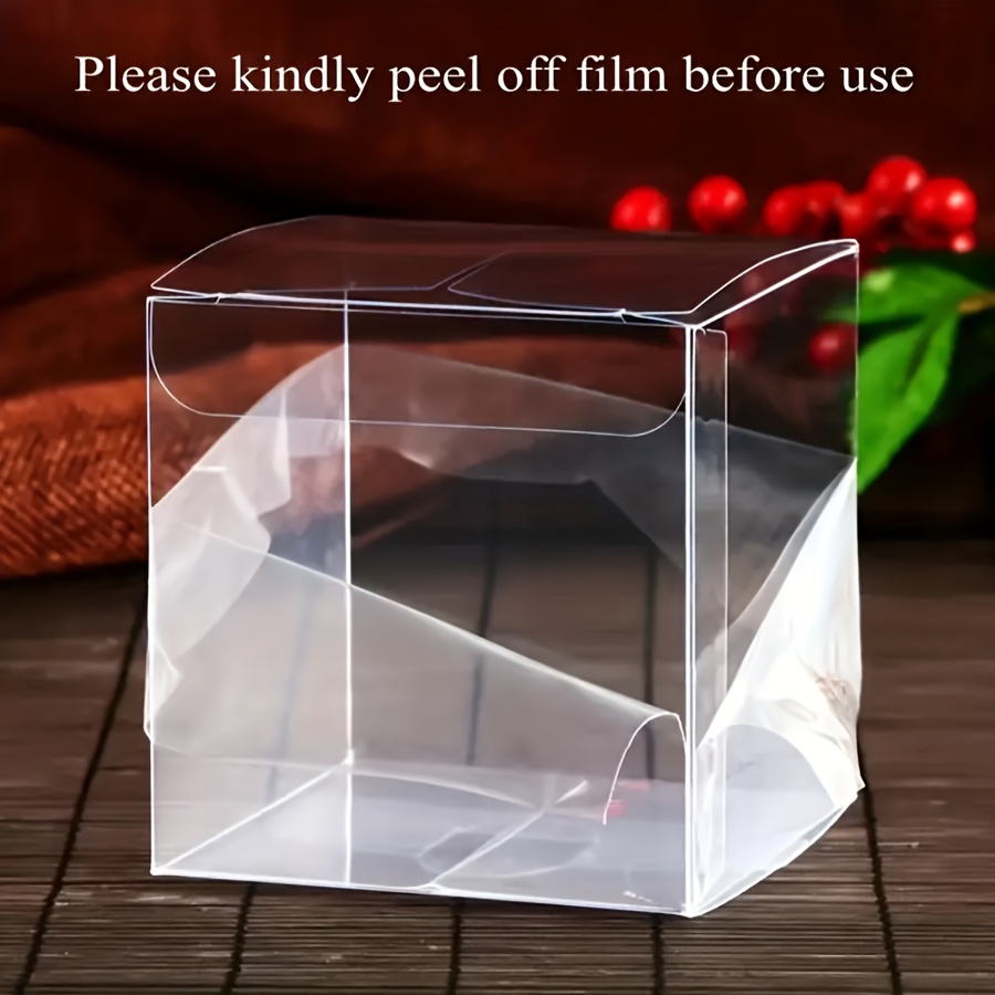 E-shop Geschenk für Sie/Ihn 15 Stk./40 Stk. Transparente PVC-Kunststoff Verpackungsbox Handtuch Tee Dekoration Aufbewahrungsbox Geburtstagsparty