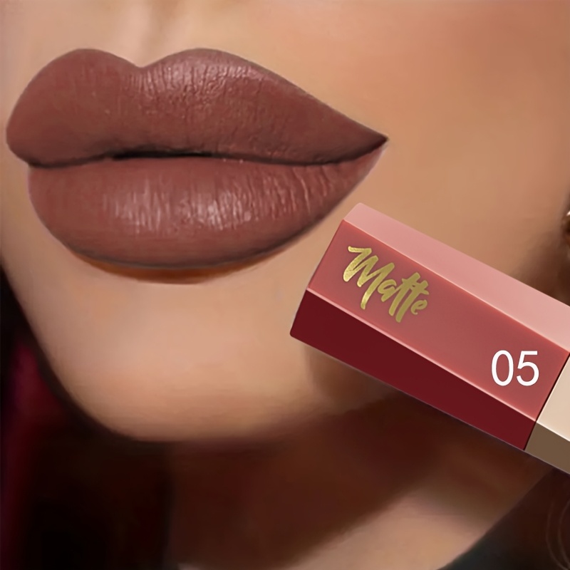 Pudaier Waterproof Matte Velvet Lip Gloss Long-Lasting Nude Shades in 13 Colors