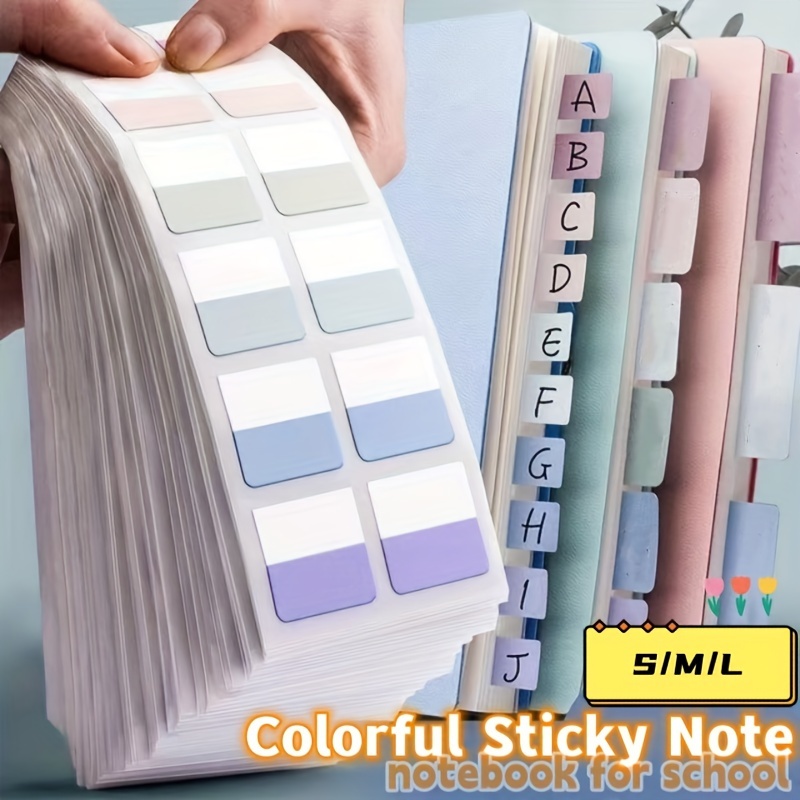 

240/120/60pcs Colorful Index Stickers Label Paper Notes Memo Pad Bookmark Note Tab School Office Stationery