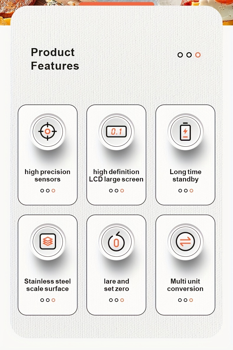 precision   scale 105 8oz 0 0035oz range   abs material battery operated aaa ideal for cooking restaurants details 1