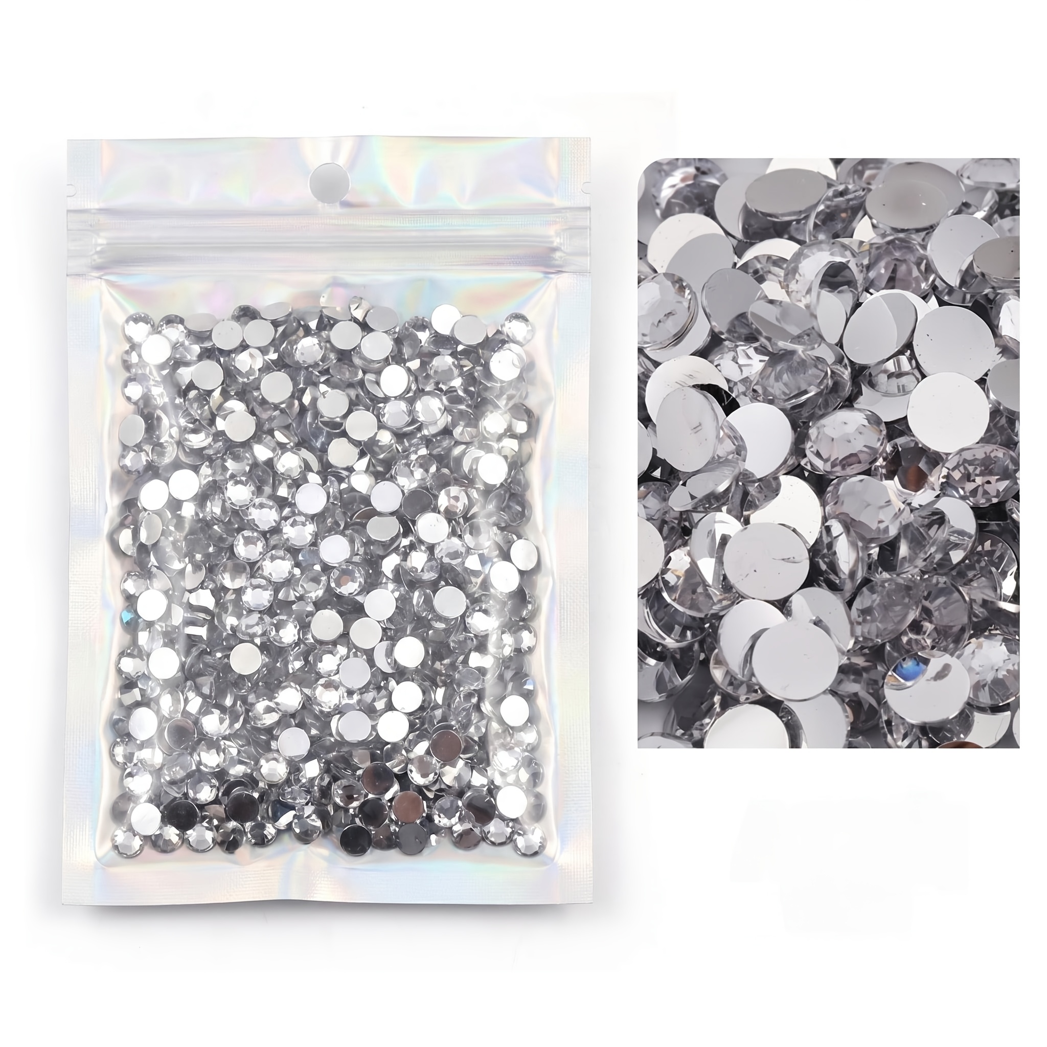 TEMU 32 Couleurs 2Mm-4918pcs, 3Mm-4918pcs, 4Mm-2422pcs, 5Mm-1411pcs, 6Mm-451pcs, Vente en Gros de Forets de Résine à Fond Plat Non Thermiques,