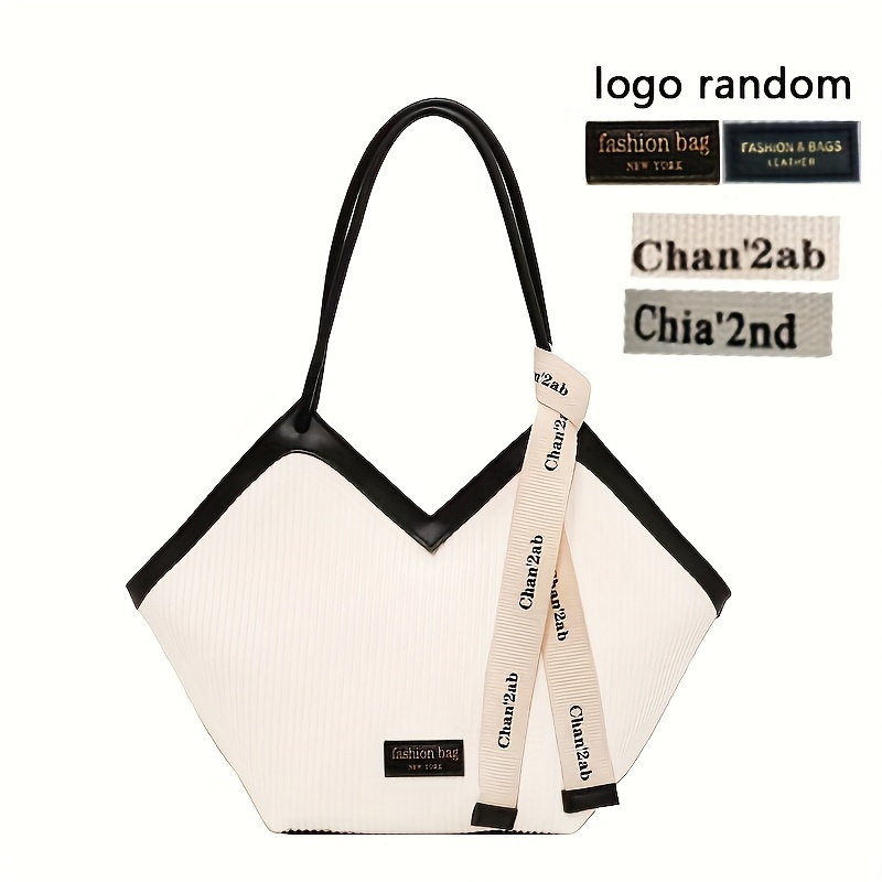 Fashionable Love-themed Pu Handbag - High Capacity And Multifunctional, Suitable For Work And Leisure Use - Durable And Easy To [random Pattern]