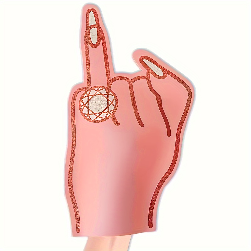 

1pc Eva Foam Ring Finger Prop, Xl Size, Bachelorette Party Decor, Bride To Be & Bridesmaid Favors, Bridal Shower & Engagement Party Accessory, No Electricity Required