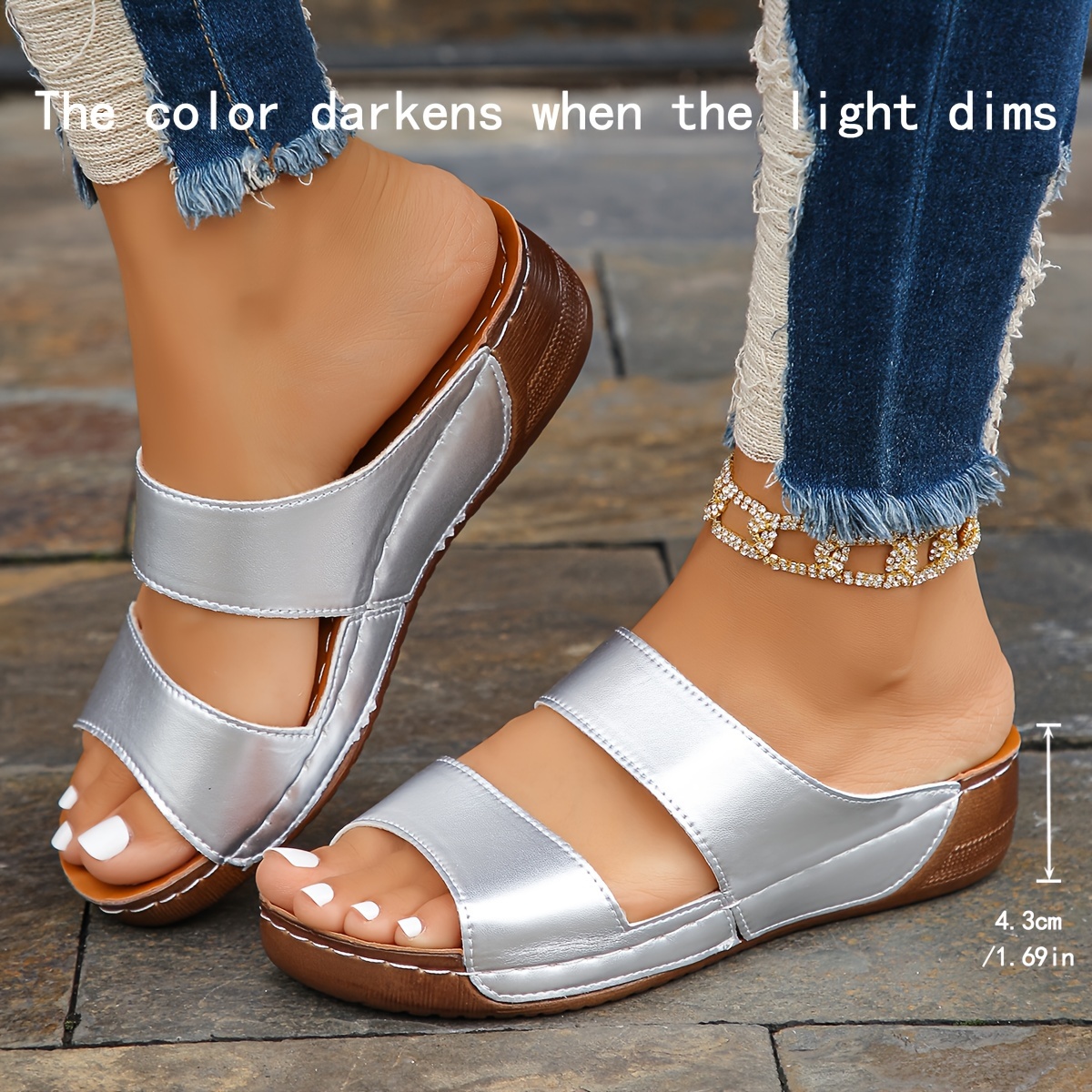 plus size 36 45 slope heel slippers women Temu Netherlands